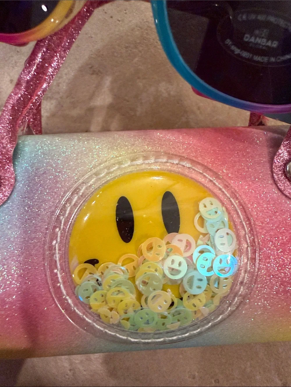 Brand New Sunnies Kids Rainbow Sunglasses with Glitter Case
